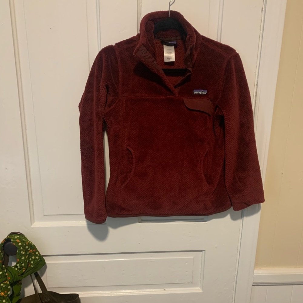 Red Patagonia fleece